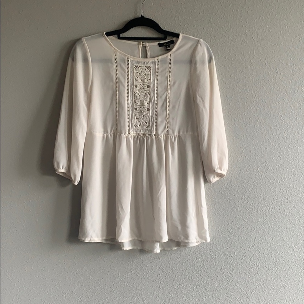 Cream Blouse